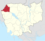 Cambodia Banteay Meanchey Province locator map